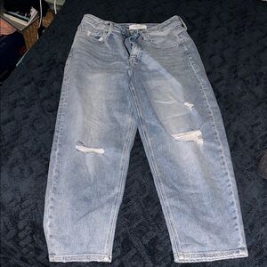 Lovervet Distressed Barrel Jeans 15/32